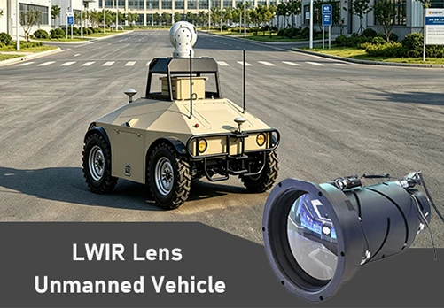 Unbemanntes Fahrzeug mit LWIR-Linse