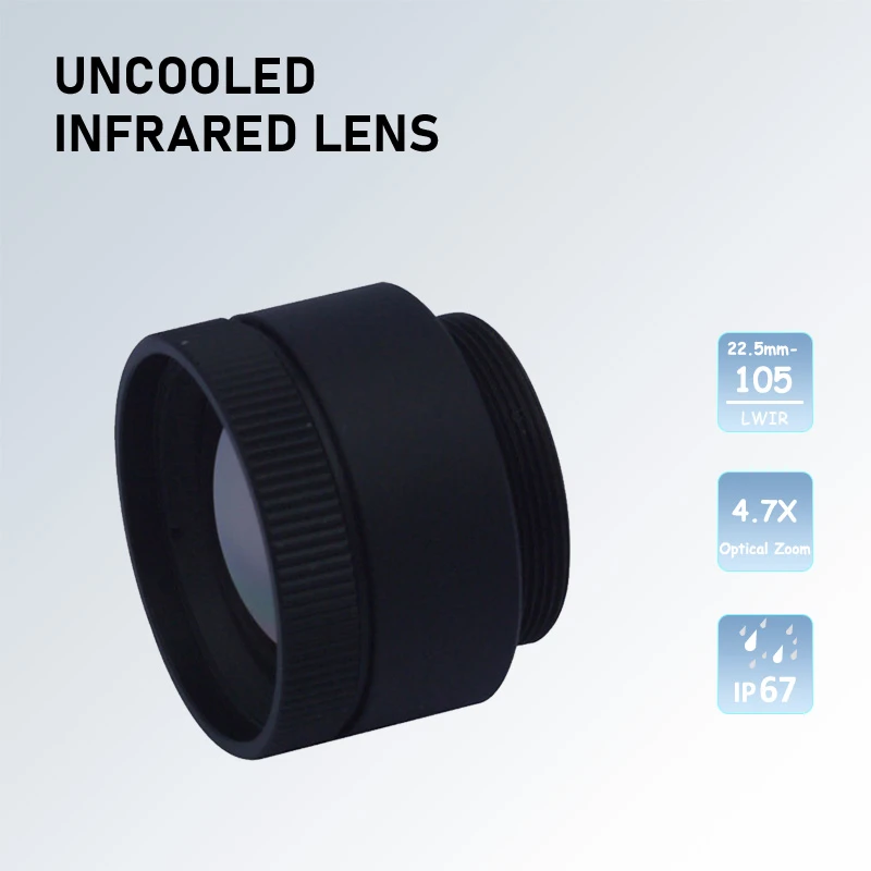 19 mm 640 x 512 langwellige Infrarot-LWIR-Linsen