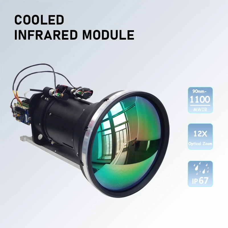 Gek&uuml;hlte MWIR-Module mit 90&ndash;1100 mm kontinuierlichem Zoom