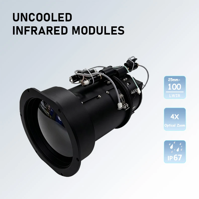 LWIR-W&auml;rmemodul 25&ndash;100 mm HD-Aufl&ouml;sung 1280 x 1024
