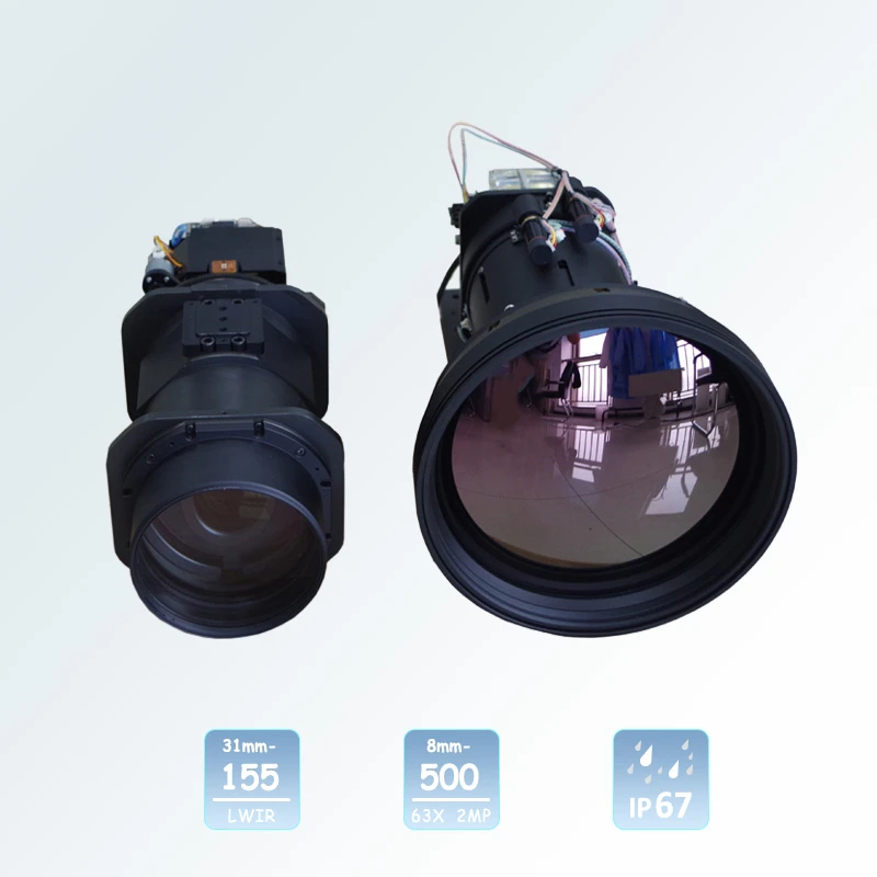 Dual-Sensor-Modul, 31&ndash;155&nbsp;mm, ungek&uuml;hlte Infrarotkamera mit optischem Zoom